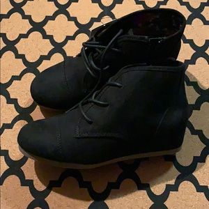Wedge booties